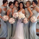 Unique Open Chest Sexy Mermaid Sweet Heart Lace Long Wedding Bridesmaid Dresses, WG135
