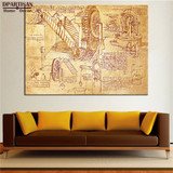 DPARTISAN Giclee poster and print invention By LEONARDO DA VINCI print Wall oil Painting picture on canvas for living room decor DPARTISAN Giclee poster and print invention By LEONARDO DA VINCI print Wall oil Painting picture on canvas for living room decor