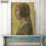 DPARTISAN LEONARDO DA VINCI Profile of a Young Fiancee print CANVAS WALL ART PRINT ON CANVAS OIL PAINTING pictures decoration DPARTISAN LEONARDO DA VINCI Profile of a Young Fiancee print CANVAS WALL ART PRINT ON CANVAS OIL PAINTING pictures decoration