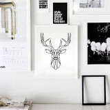 Geometric Deer Head Canvas Art Print Poster, Wall Pictures for Home Decoration, Wall decor FA221-9