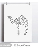 Geometric Deer Head Canvas Art Print Poster, Wall Pictures for Home Decoration, Wall decor FA221-9