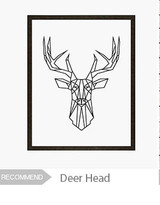 Geometric Deer Head Canvas Art Print Poster, Wall Pictures for Home Decoration, Wall decor FA221-9
