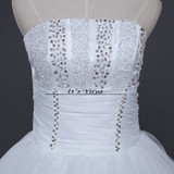 HOT Free shipping white princess wedding dress 2015 plus size fashionable cheap dresses wedding gown Vestidos De Novia Y219
