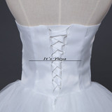 HOT Free shipping white princess wedding dress 2015 plus size fashionable cheap dresses wedding gown Vestidos De Novia Y219