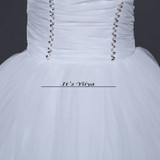 HOT Free shipping white princess wedding dress 2015 plus size fashionable cheap dresses wedding gown Vestidos De Novia Y219