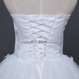Free shipping 2015 new chiffon wedding dress white cheap price under 50 wedding dresses Bridal gowns Vestidos De Novia HS119