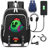 Brawl Stars USB Charging canvas Backpack