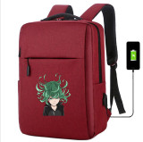 ONE PUNCH MAN usb charging canvas Backpack