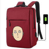 ONE PUNCH MAN usb charging canvas Backpack