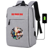 ONE PUNCH MAN usb charging canvas Backpack