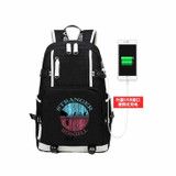 Teenagers Stranger Things USB Charging Casual Backpacks