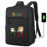 Avengers Infinity War printing usb charging canvas Backpack