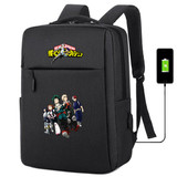 My Hero Academia usb charging canvas Backpack