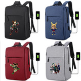My Hero Academia usb charging canvas Backpack