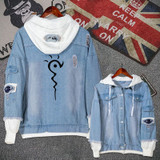 Natsume Yuujinchou Anime cat teacher Jeans hoodie Coat