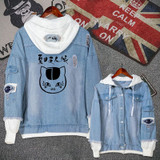 Natsume Yuujinchou Anime cat teacher Jeans hoodie Coat