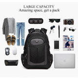 Multifunction Rucksack Waterproof Oxford Black Computer Backpacks