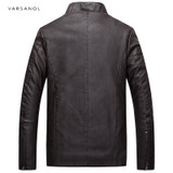 Causal Leather Long Sleeve Winter Thick Pocket Jackets
