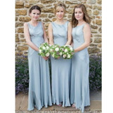 Simple Scoop Neck Sleeveless Long Cheap Bridesmaid Dresses Simple Scoop Neck Sleeveless Long Cheap Bridesmaid Dresses