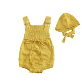 2021 Newborn Baby Girls Boys Knitted Romper Baby Clothes Cotton Woolen Baby Rompers Ruffle Infant Baby Boys Jumpsuit