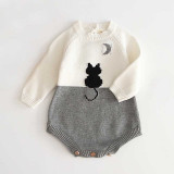2021 Newborn Baby Girls Boys Knitted Romper Baby Clothes Cotton Woolen Baby Rompers Ruffle Infant Baby Boys Jumpsuit