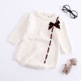 2021 Newborn Baby Girls Boys Knitted Romper Baby Clothes Cotton Woolen Baby Rompers Ruffle Infant Baby Boys Jumpsuit