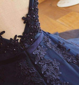Elegant Deep V Neck Homecoming Dress,Appliques Beading Short Prom Dress H186