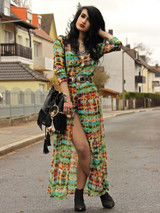 Printed Bohemia Maxi Dress