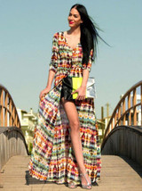Printed Bohemia Maxi Dress