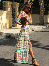 Printed Bohemia Maxi Dress