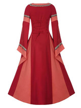 Vintage Medieval Flare Sleeves Maxi Dresses
