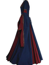 Vintage Medieval Flare Sleeves Maxi Dresses