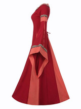 Vintage Medieval Flare Sleeves Maxi Dresses