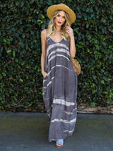 Bohemia Spaghetti-neck Backless Pockets Maxi Dress Bohemia Spaghetti-neck Backless Pockets Maxi Dress