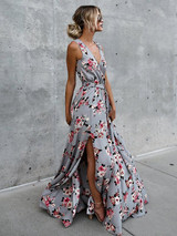 Bohemia Sleeveless Split-side Maxi Dress