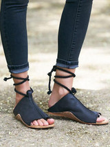 Summer New Bandage Open Toe Sandals Shoes