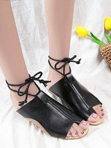 Summer New Bandage Open Toe Sandals Shoes
