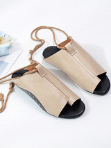 Summer New Bandage Open Toe Sandals Shoes