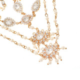 Summer wild beach sandals Multi-layered pearl diamond pendant Foot Anklet