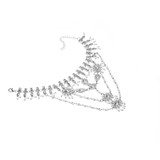 Summer wild beach sandals Multi-layered pearl diamond pendant Foot Anklet