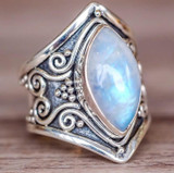 Vintage Moonstone Exaggerated Ring Jewelry