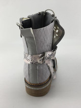 Women Rivet Square Heel Boots