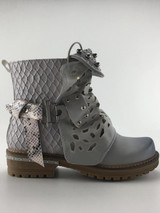 Women Rivet Square Heel Boots