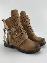 Women Rivet Square Heel Boots