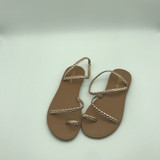 Beach Open Toe Flat Bottom Woven Sandals