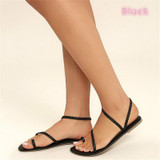 Beach Open Toe Flat Bottom Woven Sandals