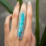 Vintage Look  Personality Green Oval  Ring