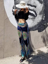 Casual Loose High Waist Gypsy Hippie Boho Wide Leg Pants Casual Loose High Waist Gypsy Hippie Boho Wide Leg Pants