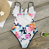 Floral Printing One-piece Swimsuit Monokini Sexy Beach Bathing Suits Swimsuits