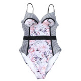 Floral Printing One-piece Swimsuit Monokini Sexy Beach Bathing Suits Swimsuits